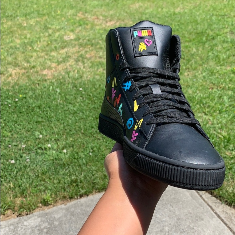 Puma Basket Mid BRADLEY THEODORY SHOES - Picture 2 of 8